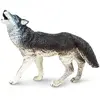 Image de Safari Ltd Figurine De Loup Gris Hurlant