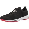 Image de Wilson Chaussures de Tennis pour homme, KAOS SWIFT, Noir/Gris clair/Rouge, 43 1/3, tous types de Revêtements de sol, pour tous les types de Joueurs, WRS327530E090