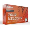 Image de Wilson Balles de Golf Tour Velocity Distance, Balle de Golf pour Longs Coups, 15 Balles, Caoutchouc, Blanc