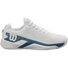 Image de Wilson Rush Pro Extra Duty Chaussures de Tennis pour Homme, Taille 48 | Couleur : Blanc/Blanc/Atomic Blue. Maintien dynamique et amorti réactif pour stabilité et confort respirant.