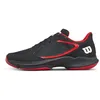 Image de WILSON Hurakn Lite Chaussures de Padel pour Homme, Design Élégant, Respirabilité, Soutien Dynamique, Adhérence Fiable, Couleur : Noir/Infrarouge/Blanc, Taille : 11 1/2