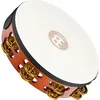 Image de Meinl Tambourin en bois avec peau et grelots en laiton / Double rangée