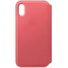 Image de Apple Étui folio en cuir (pour iPhone XS) - Rose pivoine