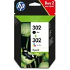 Image de HP 302 X4D37AE Pack de 2 cartouches d'encre noire/tri-colore d'origine