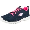 Image de Skechers Graceful - Get Connected, Baskets femme, Bleu (Navy/hot Pink), 37 EU