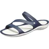 Image de Crocs Femme Swiftwater Sandal W Sandales, Navy/White, 34/35 EU