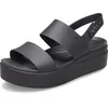 Image de Crocs Femme Brooklyn Low Wedge Sandales, Black/Black, 41/42 EU