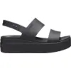 Image de CROCS Brooklyn Low Sandales compensées WMNS Noir