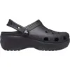 Image de Crocs Sabots à Plateforme Classiques Femme Noir - Chaussures de détente confortables en taille 34-35