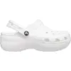 Image de Crocs Sabots à Plateforme Classiques pour Femmes en Blanc - Taille 38-39 - Confort Léger et Style Décontracté