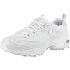 Image de Skechers Femme D'Lites Fresh Start Shoes, White Leather Mesh Silver Trim L, 42 EU