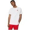 Image de Nike M NSW Club Tee T-Shirt Homme White/Black/University Red FR : 2XL (Taille Fabricant : 2XL)