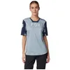 Image de Fox Racing Maillot à Manches Courtes Defend pour Femme Chemise, Gunmetal Taunt