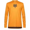 Image de Fox Racing Ranger LS Jersey Fox Head Maillot VTT Homme Manches Longues, Tissu Recyclé, Évacuation Transpiration, Panneau Arrière Abaissé, Logo Emblématique, Caramel, Taille : 2XL