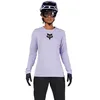 Image de Fox Racing W Ranger LS Jersey Fox Head Femme, Maillot VTT Manches Longues, Tissu Recyclé, Évacuation Transpiration, Confort et Performance, Logo Iconique, Lilac, Taille : XL