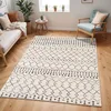 Image de Livabliss Abu Dhabi Boho Design 150x213 cm   Moderner skandinavischer Stil mit geometrischem Muster in Elfenbein & Grau für Wohnzimmer, Schlafzimmer & Esszimmer