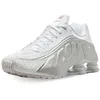 Image de Nike AR3565 Nike Shox R4 Femme White/White-Metallic Silver-Max Orange EU 38