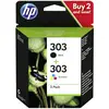 Image de HP Encre 303 dorigine pack bundle noir, cyan, magenta, jaune 3YM92AE Encre