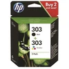 Image de HP 303 3YM92AE Pack de 2 cartouches authentiques d'encre noire/tricolore