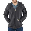 Image de Carhartt Midweight Hooded Zip-Front Sweatshirt Maillot de survêtement, Carbon Heather, XS Pour des Hommes