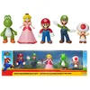 Image de wangwtry Nintendo Super Mario Figuren 5er Set Mario & Friends, 6,5 cm Multicolore