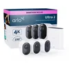 Image de Arlo Ultra 2 4K avec Smarthub, Camera video surveillance WiFi exterieure sans fil, Vision nocturne couleur, Detecteur de mouvement, Compatible Alexa, Essai Arlo Secure inclus, 3 Caméras blanc