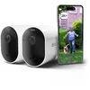 Image de ARLO Pro 5 2K, Caméra de Surveillance WiFi Extérieure sans Fil, Détection par IA, Vision Nocturne Couleur, Audio bidirectionnel, Compatible avec Alexa, Essai Secure Inclus, 2 Caméras
