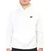 Image de Nike Hooded Long Sleeve Top M Nsw Club Hoodie Po Bb, White/White/Black, BV2654-100, 2XL