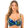 Image de Fantasie Haut de bikini à armatures froncées Pichola pour femme, Bleu tropical., 85D (Taille Fabricant:32D)