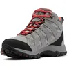 Image de Columbia REDMOND III MID WATERPROOF Chaussures Montantes De Randonnée Et Trekking imperméables Femme, Gris (Steam x Red Coral), 38.5 EU
