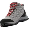Image de Columbia REDMOND III MID WATERPROOF Chaussures Montantes De Randonnée Et Trekking imperméables Femme, Gris (Steam x Red Coral), 39.5 EU