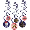 Image de amscan 6 Carte des Pirates de Décoration Tourbillonnante
