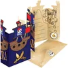Image de Amscan 9909920 Lot de 8 cartes d'invitation pirate avec enveloppe assortie pour invitations, anniversaire d'enfant, fête à thème, carnaval