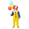 Image de (PKT) (9912536) Costume classique et masque pour homme adulte Pennywise le clown (taille L)   Film « IT »