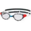 Image de Zoggs Predator-Regular Fit Unisexe, Transparent/Gris/Transparent, Coupe Droite