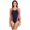 Image de Zoggs Maillots de Bain Eaton Flyback pour Femme, Noir - Magenta, 62