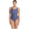 Image de Zoggs Yarra Scoopback Maillot de Bain Une pièce, Bleu Marine/Blanc, 38 Femme