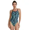 Image de TYR Durafast Elite Diamondfit Maillot de bain pour femme, vert/motif Energia, taille 36