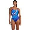 Image de TYR Durafast Elite Cutoutfit Swimsuit Maillot de Bain Une pièce, Bleu Roi/Multicolore, 26 Femme