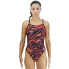 Image de TYR Furo Durafast Elite Cutoutfit Maillot de Bain Une pièce, Bordeaux/doré, 58 Femme