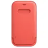 Image de Apple Housse en Cuir avec MagSafe (pour iPhone 12, 12 Pro) - Rose agrume