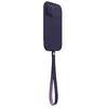 Image de Apple Housse en Cuir avec MagSafe (pour iPhone 12 | 12 Pro) - Violet Profond