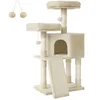 Image de FEANDREA Arbre à Chat, Tour Poteaux à Gratter 115 cm, Beige PCT141M01