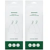 Image de SONGMICS Sacs Poubelles Résistants, Sacs Poubelles à Liens Coulissants pour Poubelles de Cuisine 25L, Pré-séparés, Code du Sac 025A01, 2 Rouleaux, 80 Pièces, Blanc KRB025A02