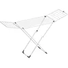 Image de SONGMICS Étendoir à Linge, Séchoir Pliable, 50 x 182 x 102,5 cm, avec Barres, Support de Séchage sur Pieds, Utilisation Intérieure/Extérieure, Draps et Vêtements, Blanc LLR540W01
