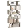 Image de VASAGLE Bibliothèque, Étagère à 6 Niveaux, 24 x 70 x 191,6 cm, Meuble de Rangement, Cloison Séparateur, pour Salon, Chambre, Bureau, Grège LBC061M01