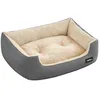 Image de Feandrea Panier pour Chiens, Canapé-Lit pour Animaux, Coussin Amovible et Réversible, Bords Surélevés, Fond Antidérapant, Taille M, 70 x 55 x 21 cm, Gris Tourterelle et Beige Sable PGW003G01