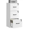 Image de VASAGLE Meuble de Bureau, avec 3 Tiroirs Verrouillables
