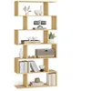 Image de VASAGLE Custos Collection - Bibliothèque, Étagère à 6 Niveaux, Meuble de Rangement, Cloison Séparateur, Moderne, pour Salon, Chambre, Bureau, Couleur Chêne Naturel LBC061T70V1