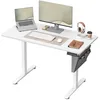 Image de SONGMICS Bureau Électrique Réglable en Hauteur, 120 x 60 cm, Table Assis-Debout, Fonction Mémoire 4 Hauteurs, pour Bureau, Télétravail, Blanc Nuage LSD132W01